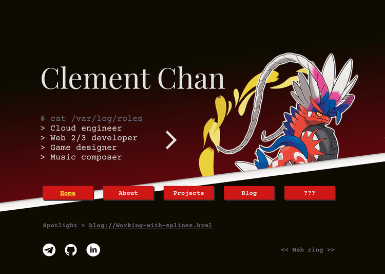 Portfolio front page animation part 1